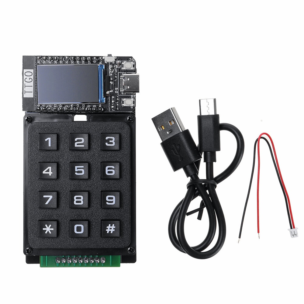 LILYGO® TTGO T-Display Keyboard For LNURLPoS Keyboard Expansion Board Support TF Card - Keyboard+T-Display4MB