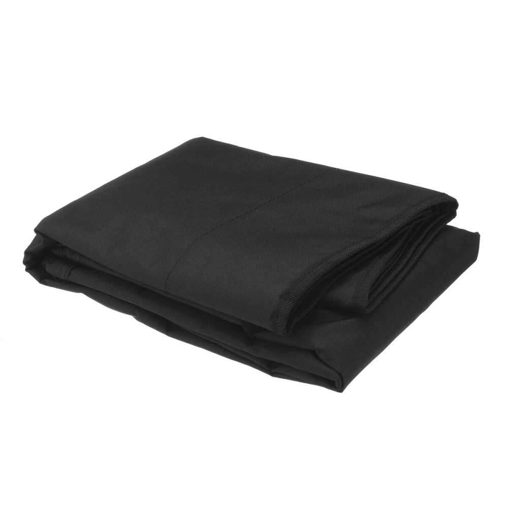 600D 3 Bow Bimini Top Replacement Canvas Cover with Boot without Frame Black - 54''-60 - Image 2