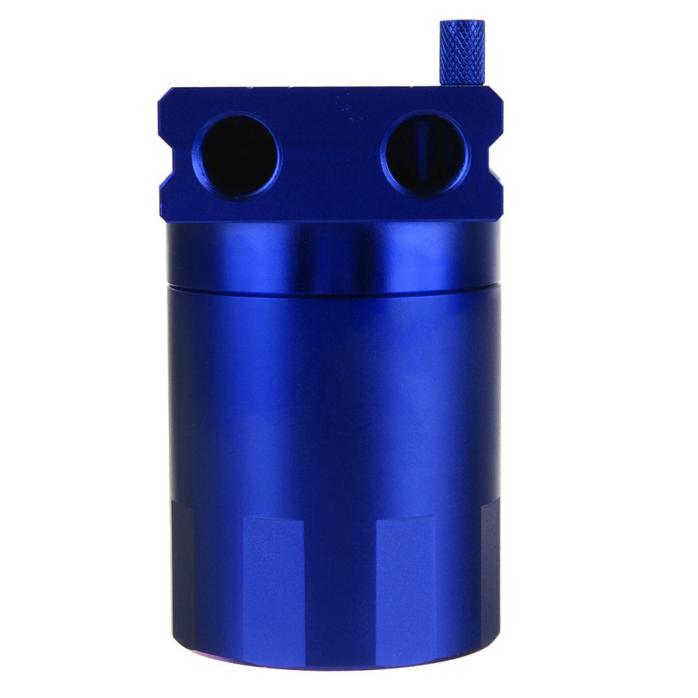 Automobile Universal Aluminum Alloy Oil Ventilated Pot Modified Auxiliary Fuel Tank Accessories Set - Blue