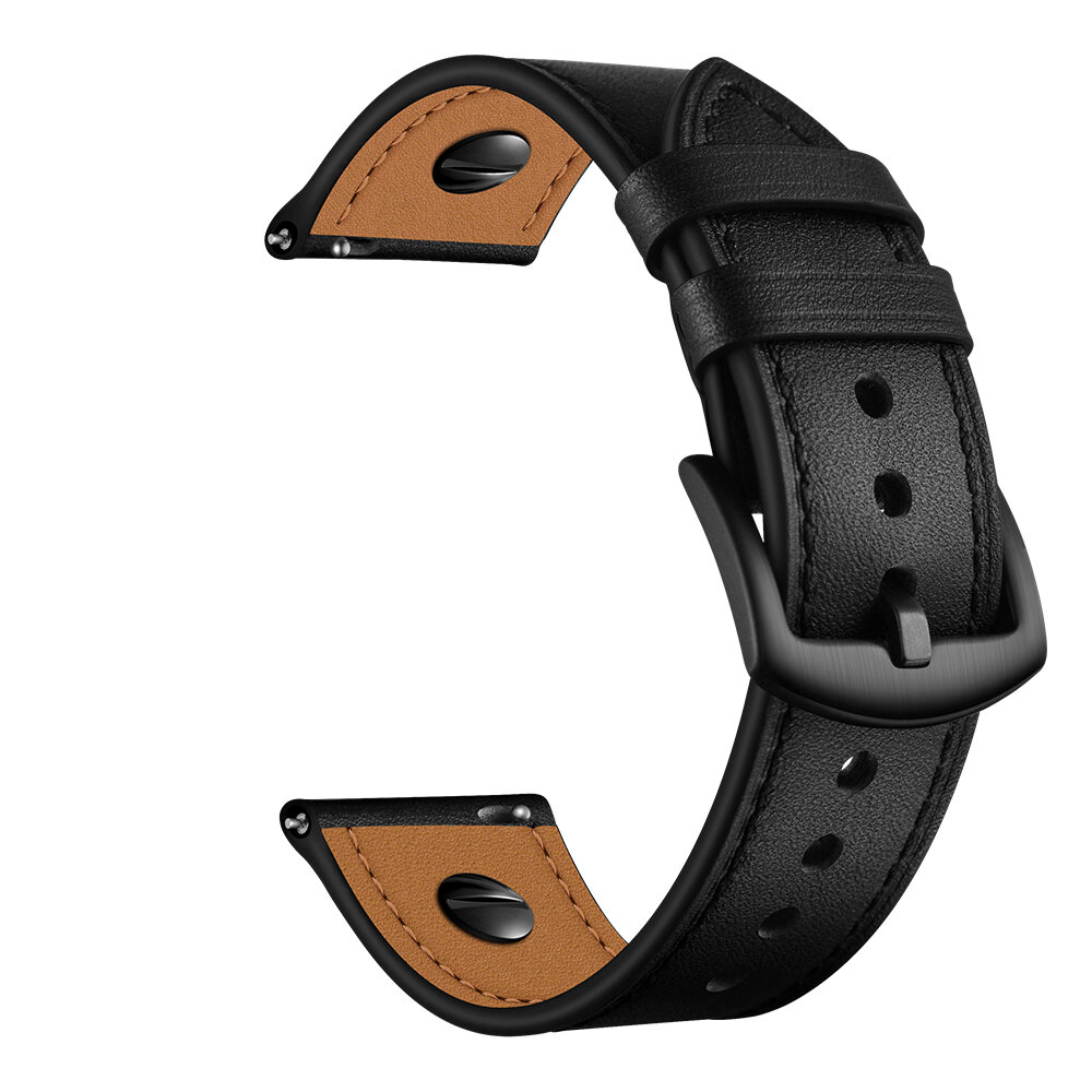 Bakeey 22mm Genuine Leather Replacement Strap Smart Watch Band For Huawei Watch GT2 46MM - NO.2 - Image 2