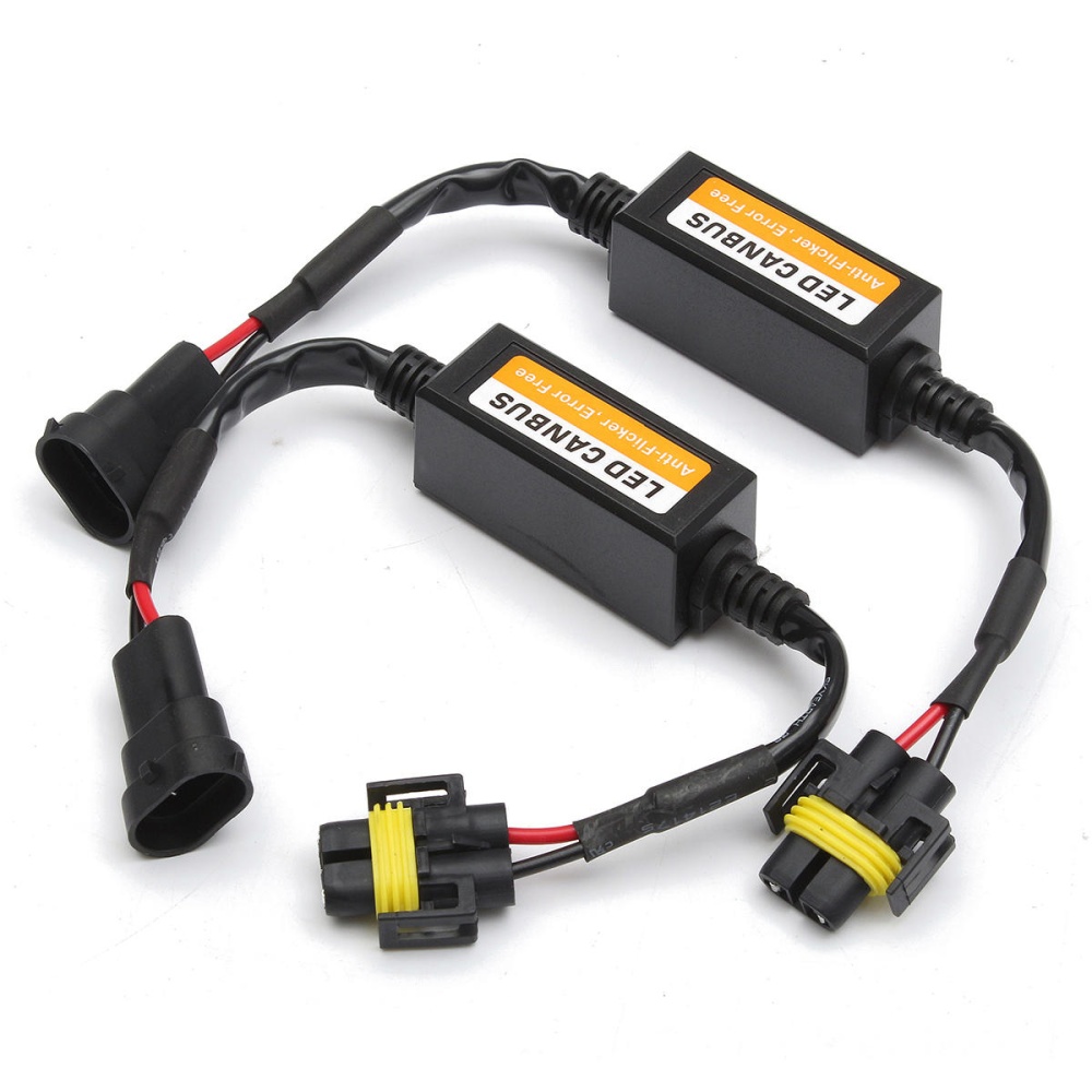 H11 LED Headlight Decoder Canbus Error Free Anti Flicker Resistor Canceller 2PCS - Image 2