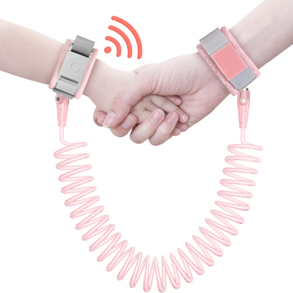 Child Kid Induction lock Anti-lost Safety Leash Wrist Link Harness Strap Reins Traction Rope Anti Lost Device - Blue 1.5m