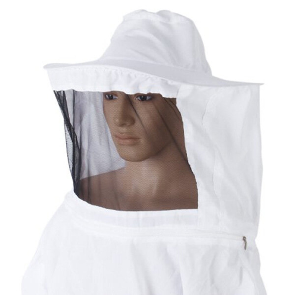 Protective Clothing for Beekeeping Professional Ventilated Full Body Bee Keeping Suit with Leather Gloves White Color - Image 2