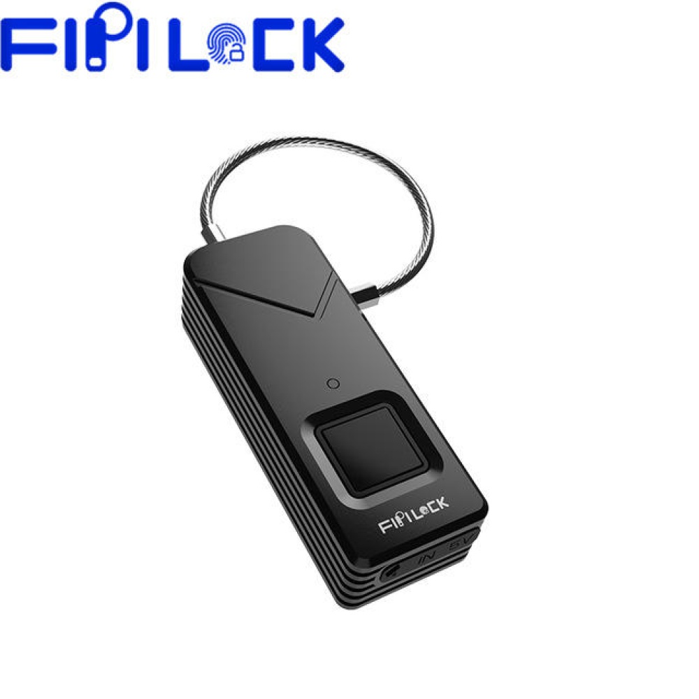 Fipilock FL-S2 Smart Lock Keyless Fingerprint Lock IP65 Waterproof Antii-Theft Security Padlock Door Luggage Case - Silver