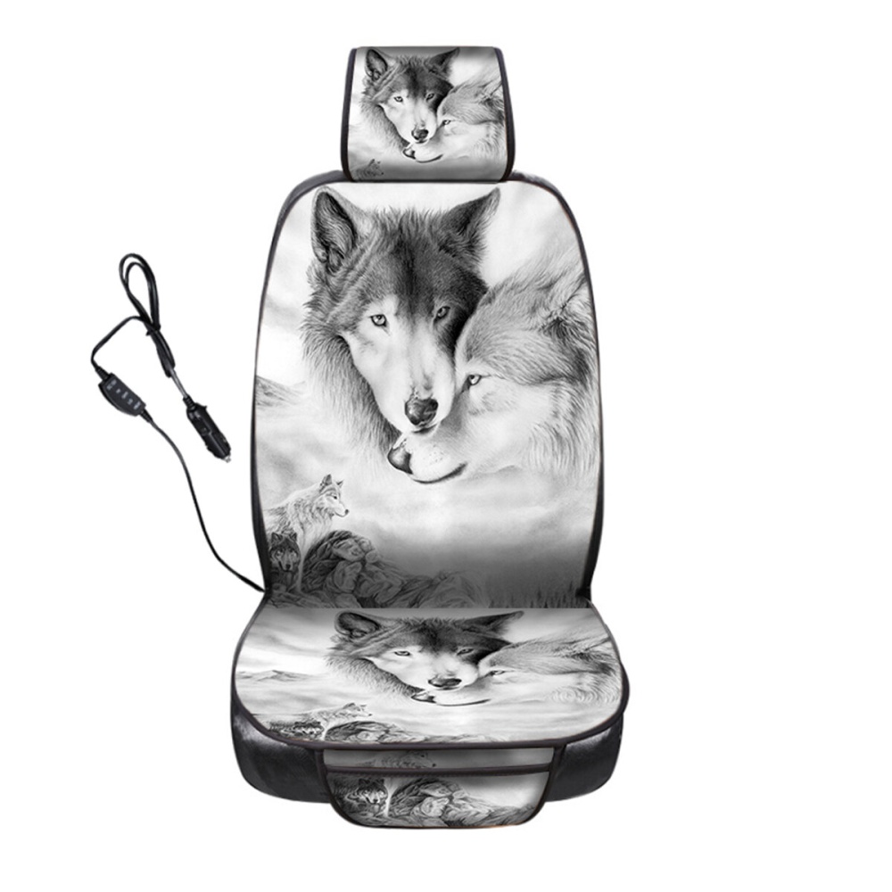 DC 12V Universal Car Van Vehicle Heated Seat Cover Heating Cushion Heater Warmer Pad - Left 1