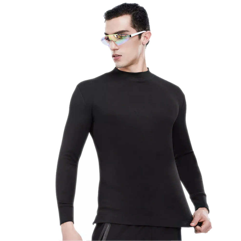 Supield Men's Aerogel Semi-High Neck Warm Top Moisture-Absorbing Autumn Winter Clothing Long Sleeve Thermal Underwear from Xiaomi Youpin - 2XL - Image 2