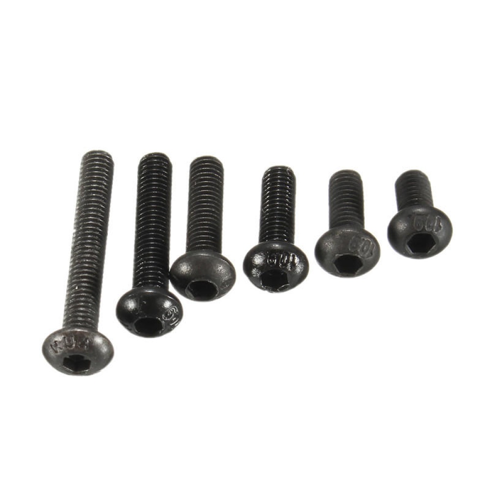 Suleve M3CH1 100Pcs M3 Carbon Steel Button Head Hex Socket Cap Screw Bolt Metric Allen Bolt - 16mm - Image 2