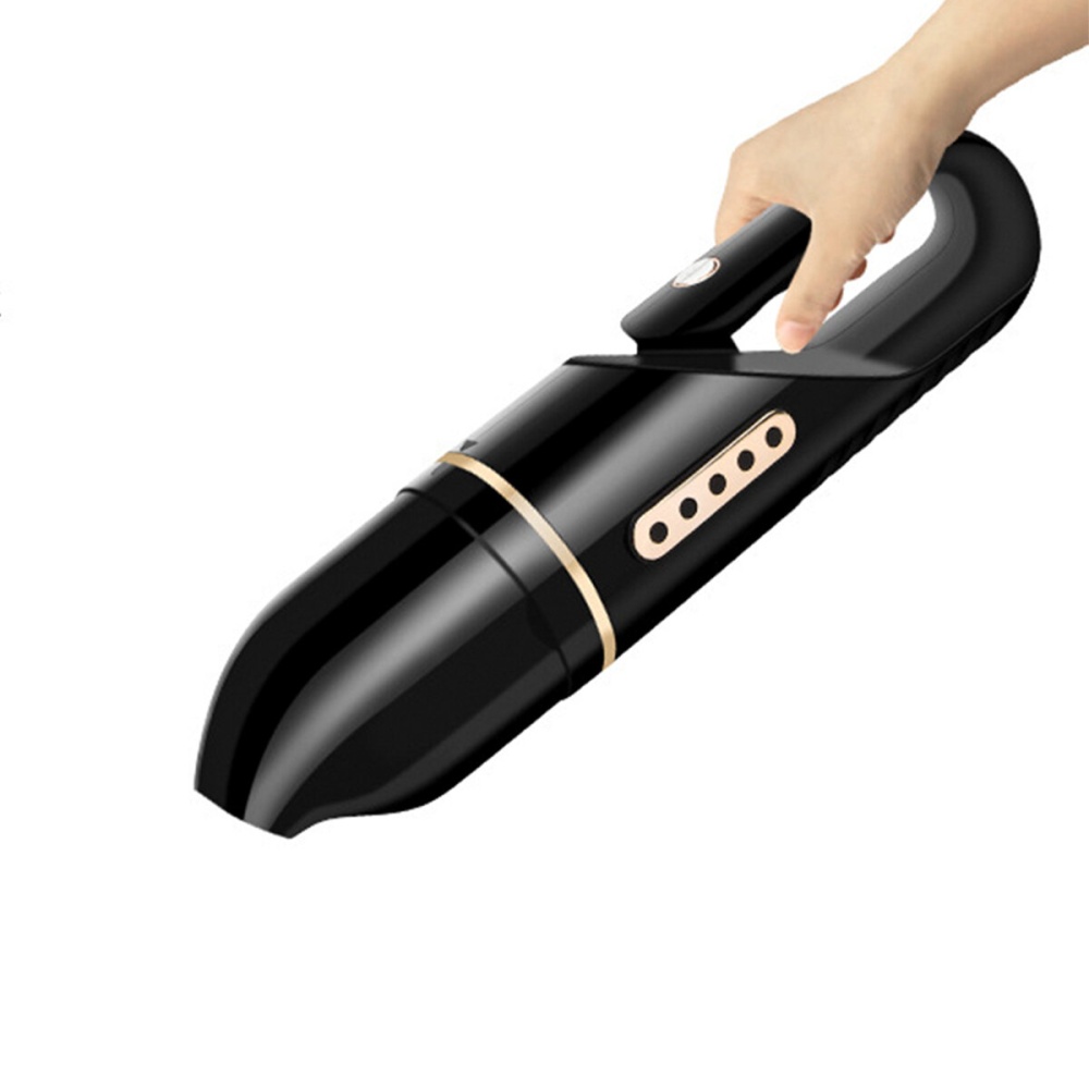 5000PA 120W Charging Car Household Dual Purpose Special Small Mini High Power Handheld Vacuum Cleaner - Black - Image 2