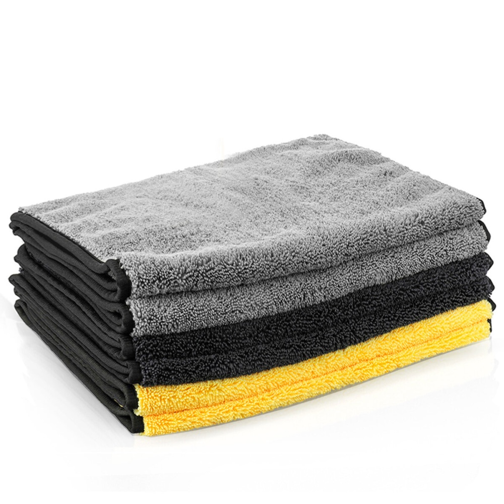 MATCC 6PCS Super Thick Soft Convenient Plush Microfiber Car Cleaning Towel 16X32inch