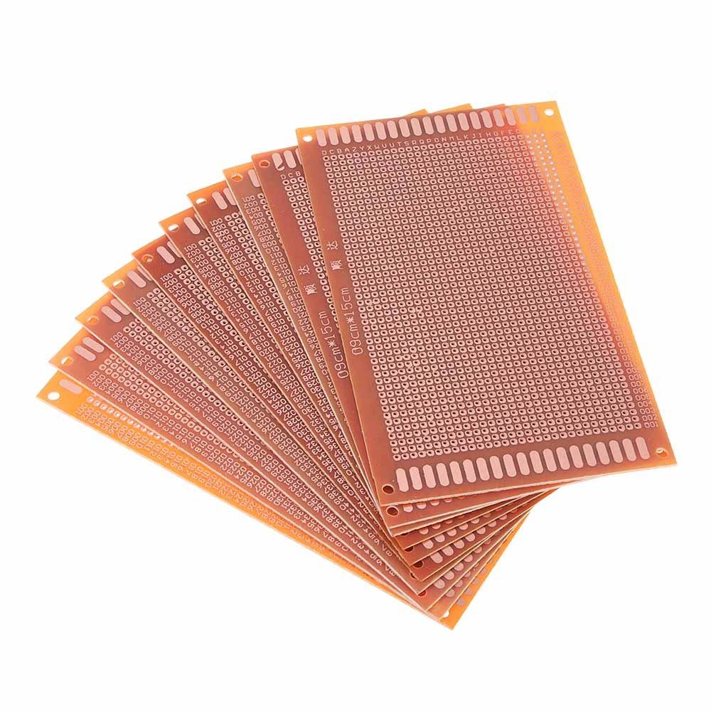 50pcs Universal PCB Board 9x15cm 2.54mm Hole Pitch DIY Prototype Paper Printed Circuit Board Panel Single Sided Board - Image 2