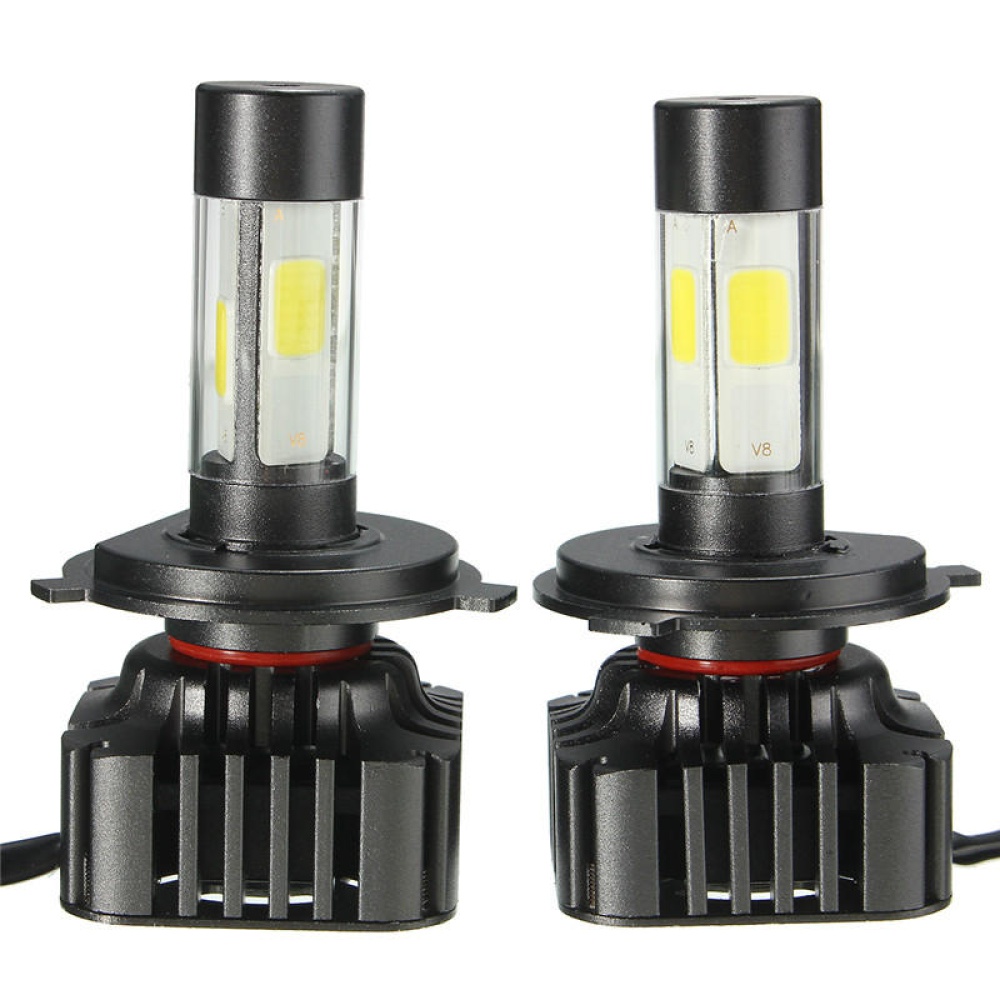 Pair V8 40W 4800LM 6000K White Car COB LED Headlights H4 H7 H8/H11 H13 9004 9005 9006 - H7 - Image 2