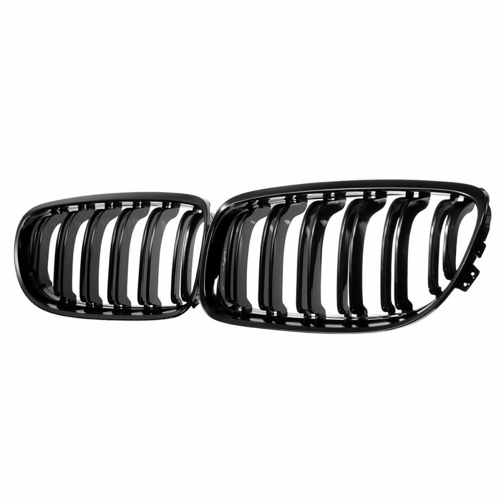 Gloss Black Front Grille For BMW E90 E91 LCI 3 Series Sedan Wagon 09-11 - Image 2