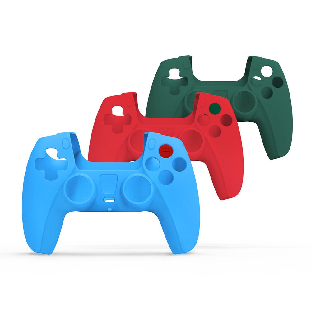 DOBE TP5-0512 Rubber Skin Cover for PS5 Gamepad Silicone Protective Case for Playstation 5 Controller Joystick Shell Case - Green - Image 2