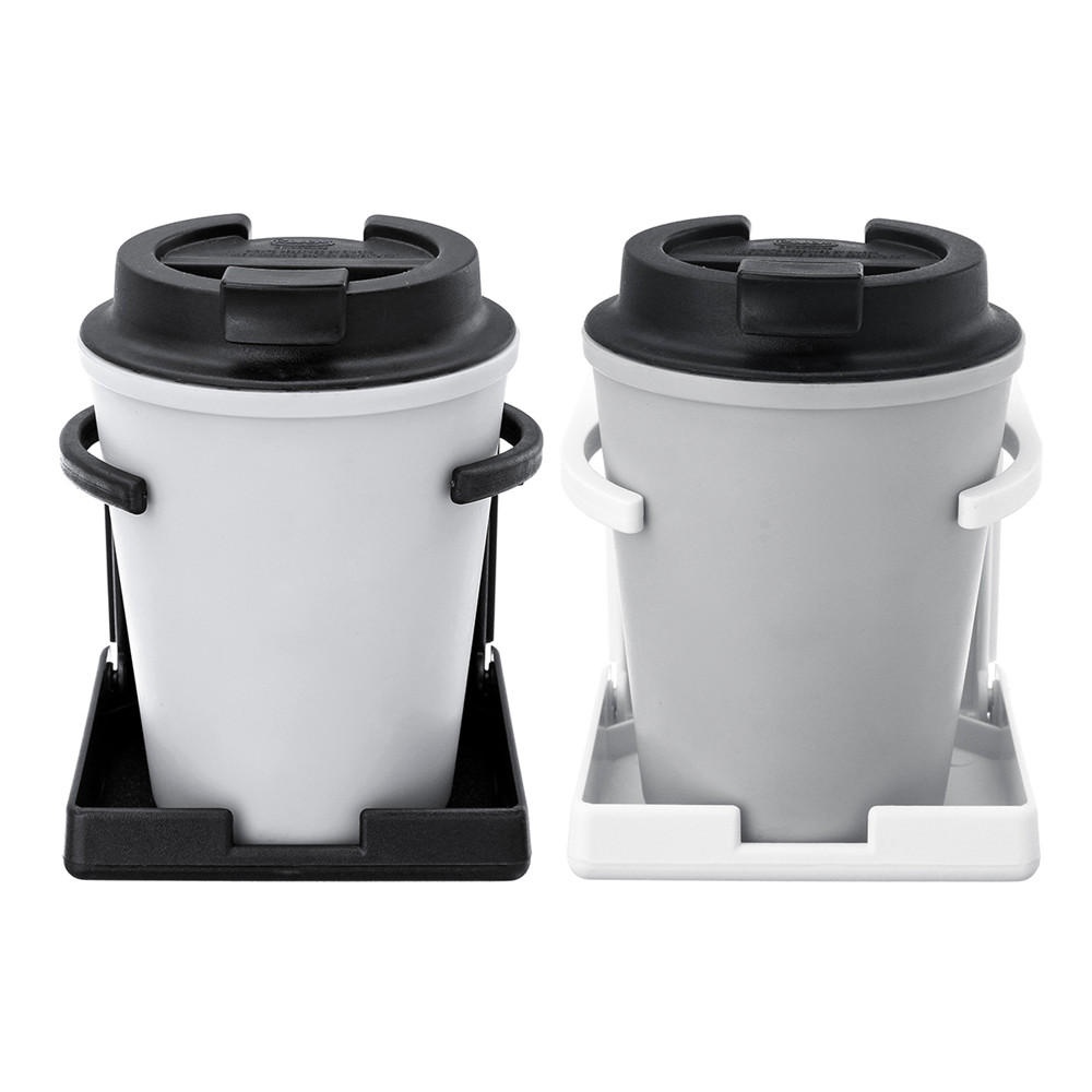 Adjustable Folding White Black Drink Holder Boat Marine Caravan Car Cup ABS Bracket - Black - Image 2