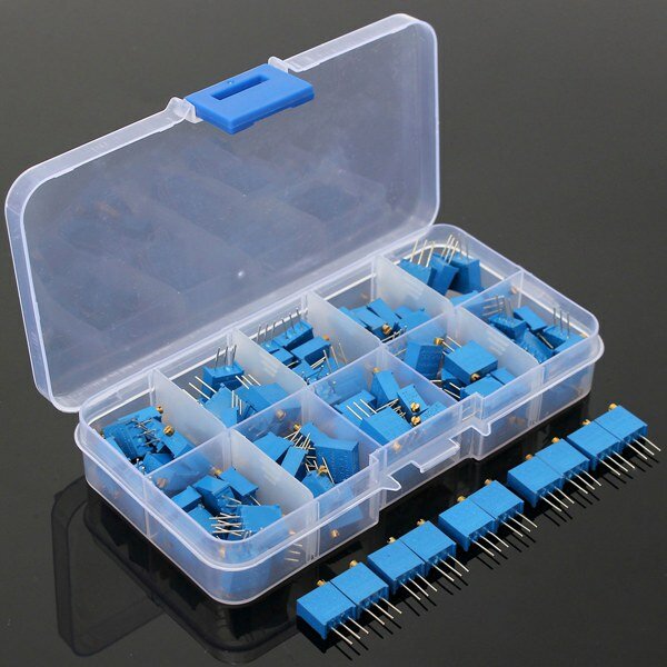 Geekcreit® 10 Value 100pcs 100?~1M? Trimmer Resistor Trim Pot Potentiometer Kit