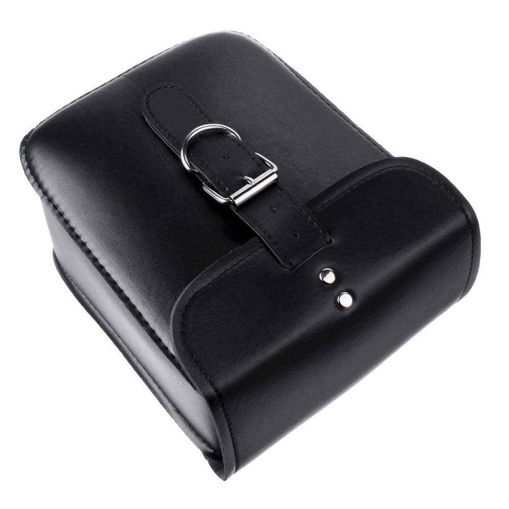 Motorcycle Saddlebags Luggage PU Leather Pouch Bag For Honda/Yamaha/Kawasaki/Harley Sportster - Image 2