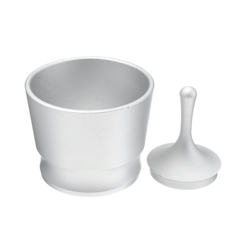 Aluminum Dosing Ring for Brewing Bowl Coffee Powder for 58MM Coffee Tamper - Silver