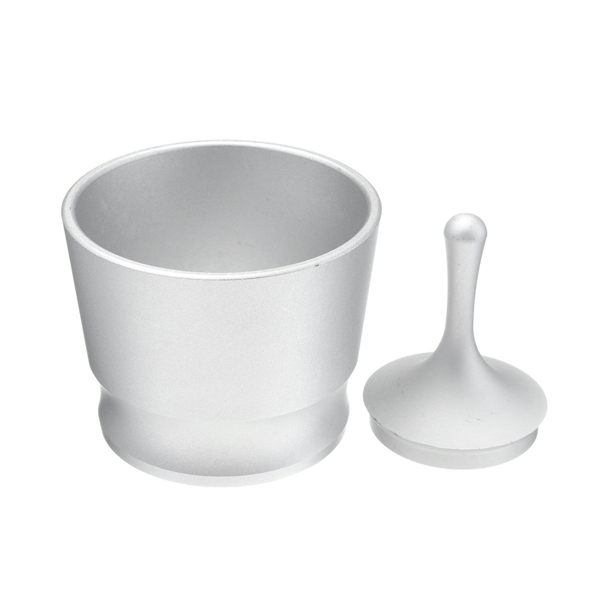 Aluminum Dosing Ring for Brewing Bowl Coffee Powder for 58MM Coffee Tamper - Silver