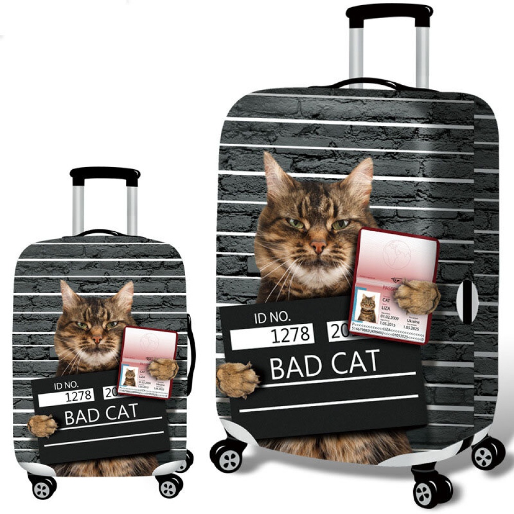 Honana 3D Spoof Cat Elastic Luggage Cover Trolley Case Cover Durable Suitcase Protector for 18-32 Inch Case Warm Travel Accessories - M 2 - Image 2