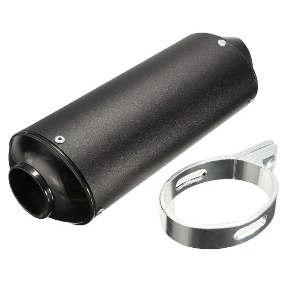 38mm Motorcycle Exhaust Muffler Tip Pipe for 125 150 160cc Dirt Pit Bike ATV - Black - Image 2