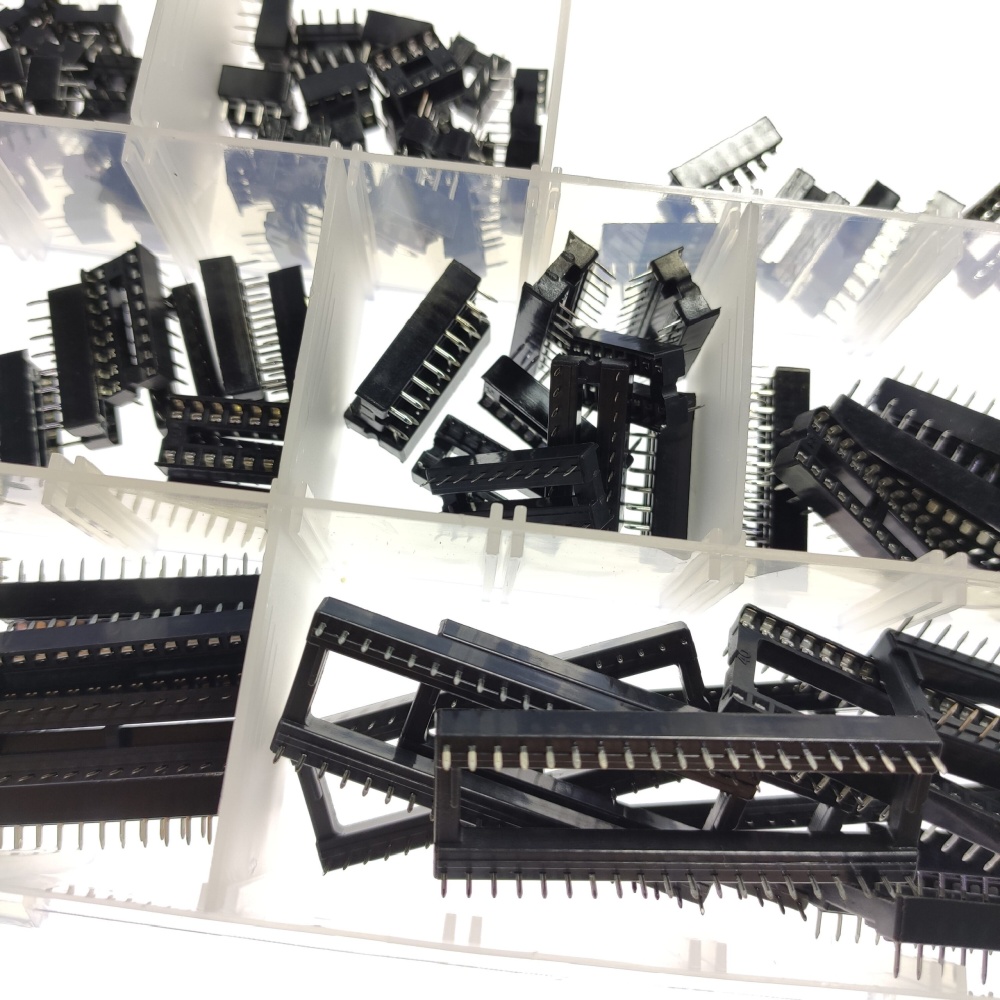 100PCS/8 kinds of 2.54mm IC Plug-ins DIP-8 6 14 16 18 24 28 40Pins - Image 2