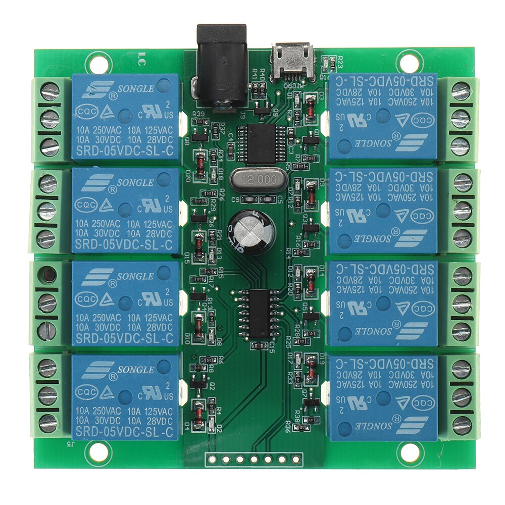 LCUS-8 8-way USB Relay Module Intelligent Control Switch - Image 2