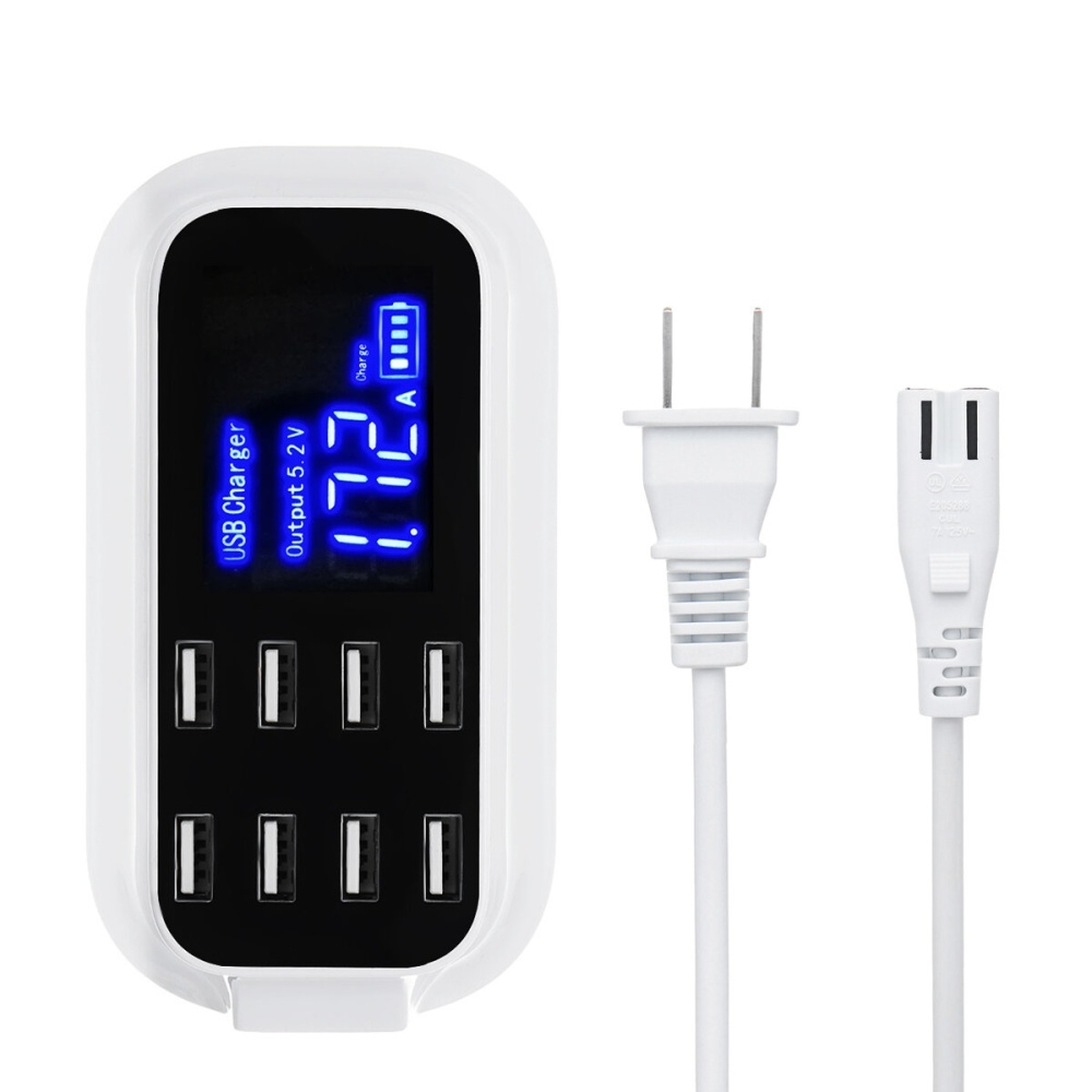 8A 8 ports USB chargeur rapide Smart Batterie HUB chargeur pour telephone - Prise americaine
