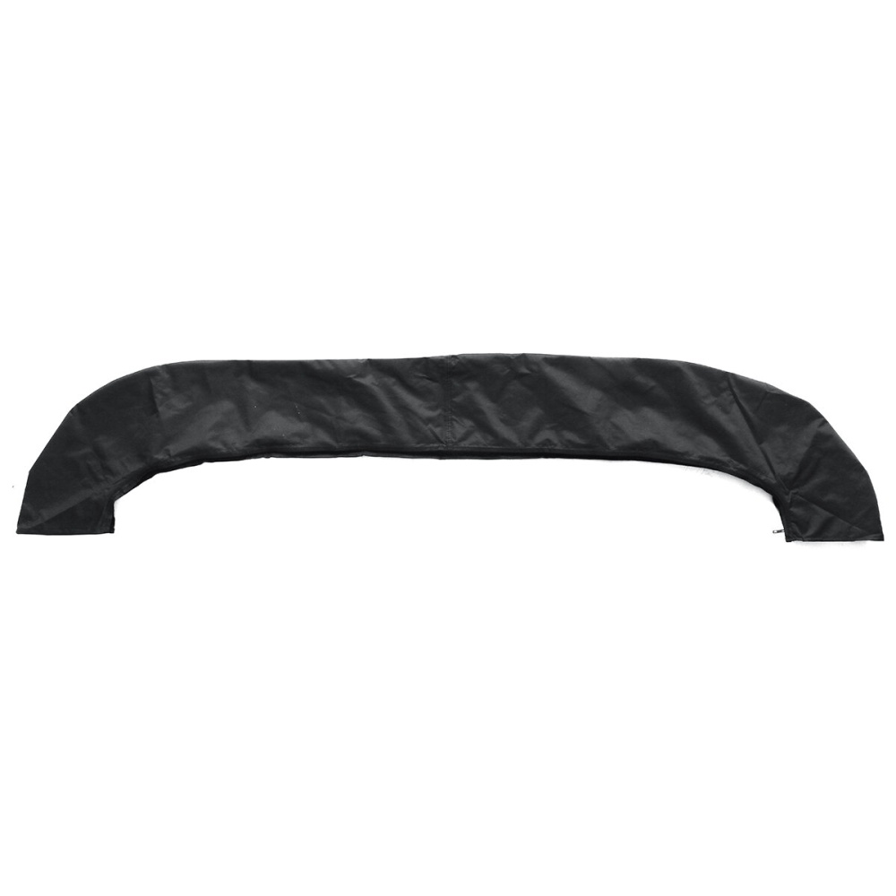 Black 3 Bow 600D Bimini Top Boot Cover Marine Boat Shade Canopy Yacht Roof Tarpaulin Dust Cover With Zipper - 54''-60