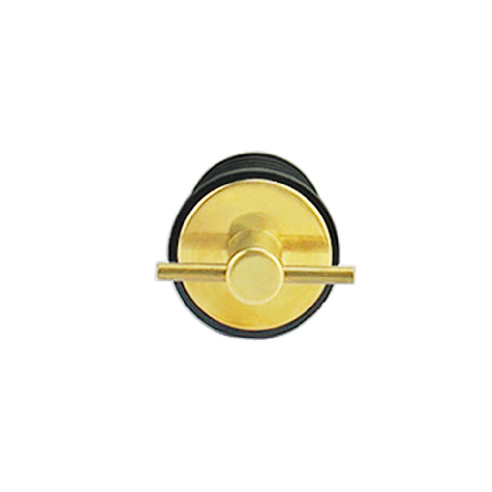 BSET MATEL Marine Rubber Brass T-Handle Hull Livewell Boat Drain Plug Bilge Transom Seawall Baitwell - Image 2