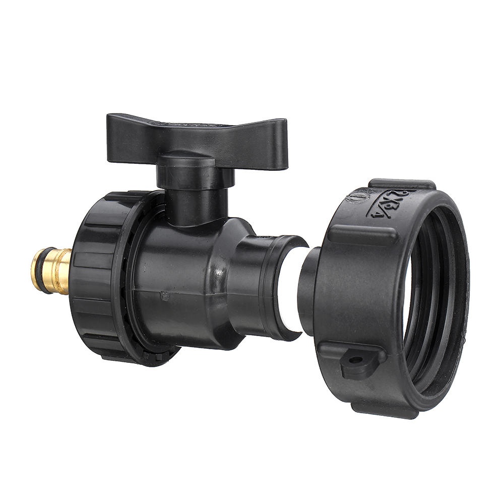 S60x6 3/4'' IBC Tank Drain Adapter Nozzle Thread Outlet Tap Water Connector Replacement PP Ball Valve Fitting Parts for Home Garden - Image 2