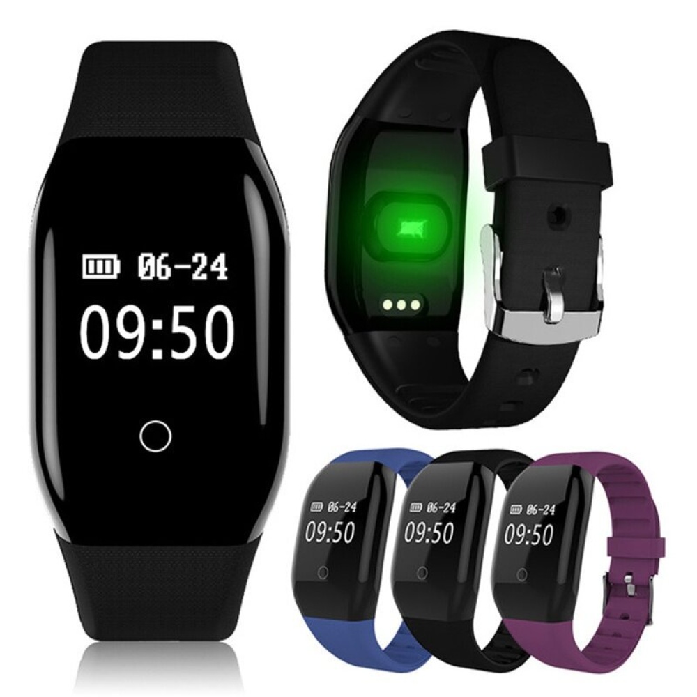 Bakeey 608HR OLED Full Display Wristband Heart Rate Monitor Camera Control Message Remind Smart Watch - Gold