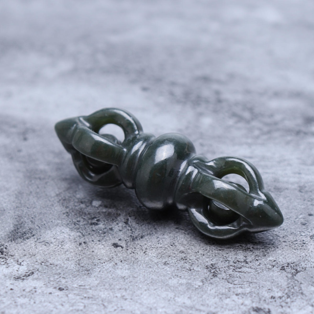 Chinese Natural Hetian Jade Hand-carved Hetian Jade Pendant Buddhist Pendant - Image 2