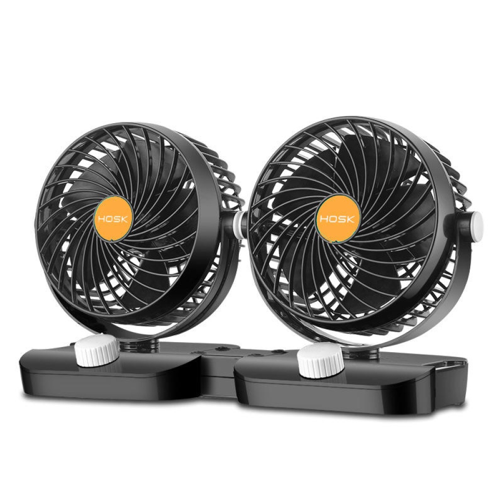 12V 24V Dual Single Car Air Cooling Fan - 24V Double