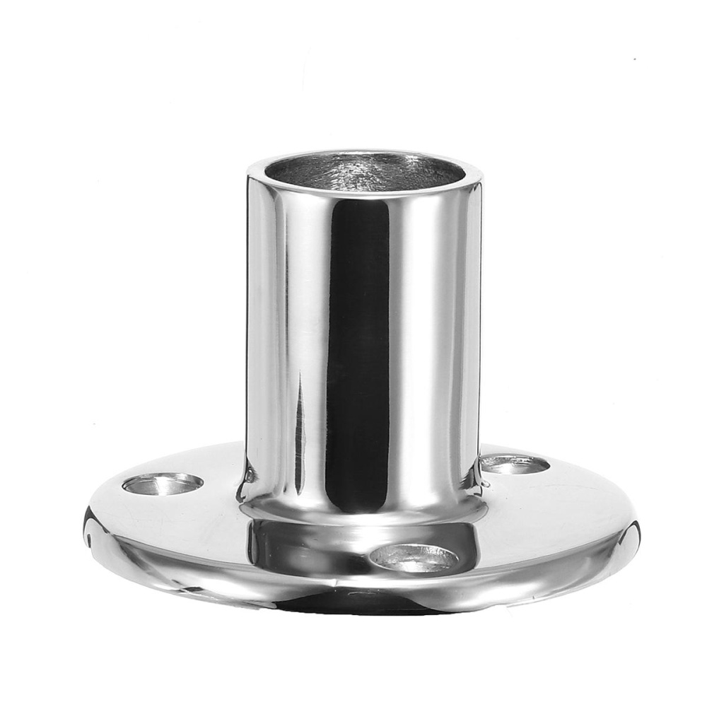 90° Railing Handrail Pipes Base Support Fittings 316 Stainless Steel Marine Boat - 22mm - Image 2