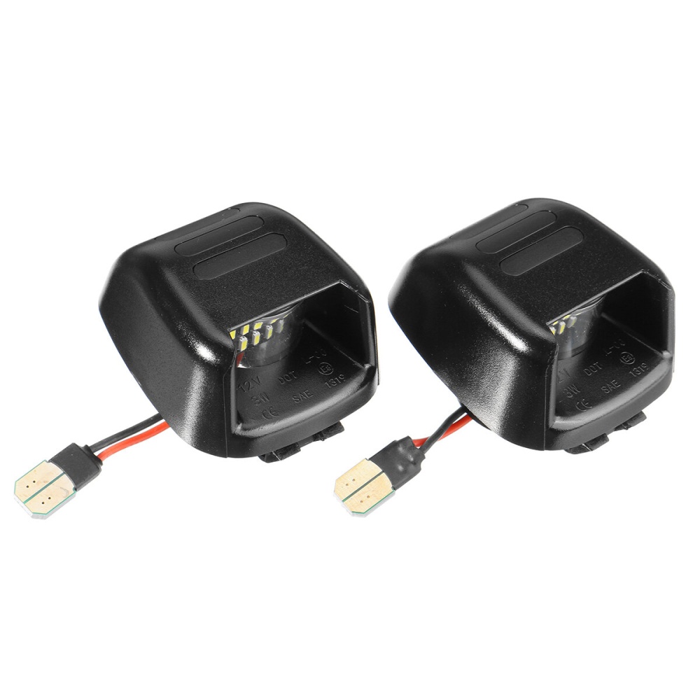 LED License Plate Lights White+Red For Nissan Navara D40 Frontier 2004-2018 For Suzuki Equator For ACMAT ALTV