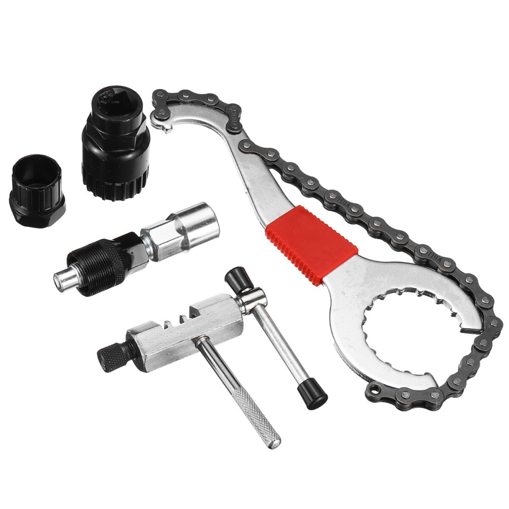 5 in 1 Mountain Bike Bicycle Crank Chain Axis Extractor Removal Repair Tools Set - Image 2