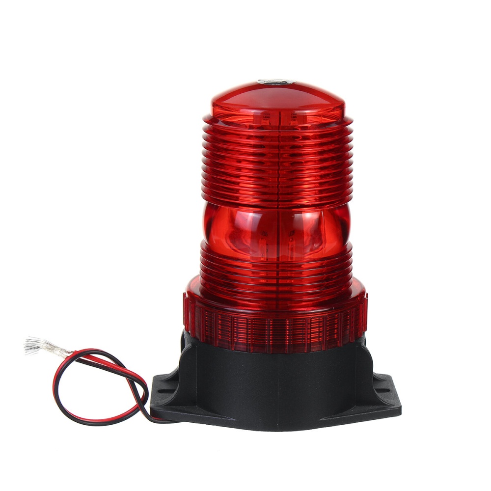 12-24V 30 LED Roof Rotating Beacon Strobe Tractor Warning Light Lamp - Blue