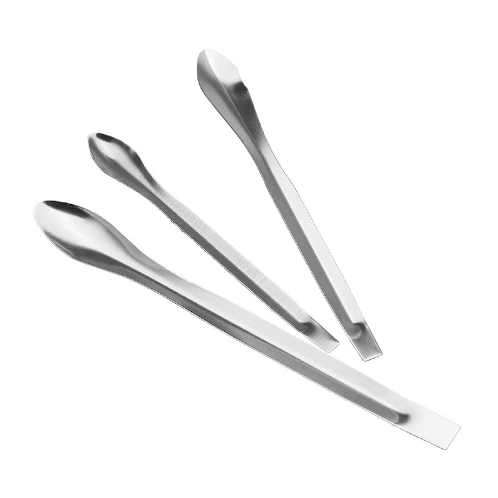 3Pcs Stainless Steel Lab Spoon Chemical Reagent Sample Laboratory Scoop Mixing Spatulas - Image 2