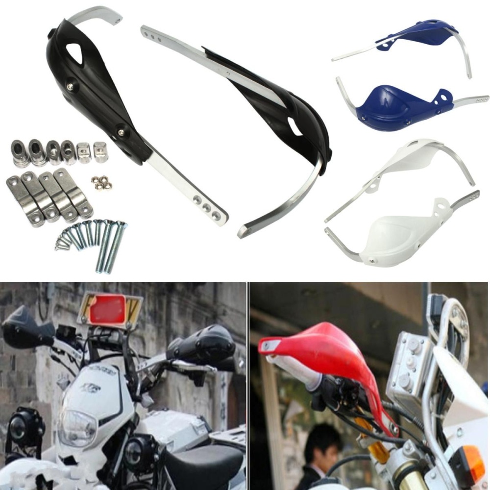 7/8 inch Motorcycle Handlebar Guards Brush Bar Universal 3 Colors - White - Image 2