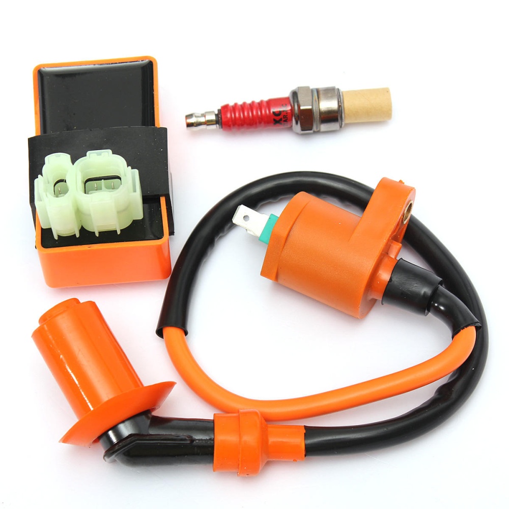 Ignition Coil+Racing CDI Box+ Spark Plug For GY6 50 125 150cc Moped Scooter ATV Go Carts - Image 2