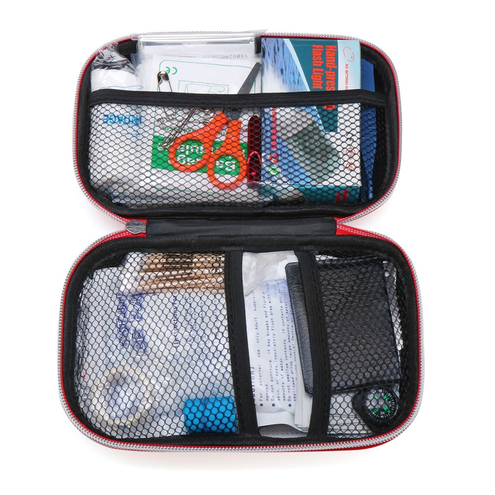 119Pcs Car First Aid Kit Outdoor Travel 1ST Medical Emergency Bag Pouch - Image 2