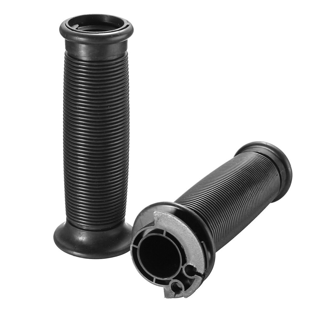 Motorcycle 7/8 Inch Handlebar Grips For Cafe Racer Bobber Clubman Custom - Black - Image 2