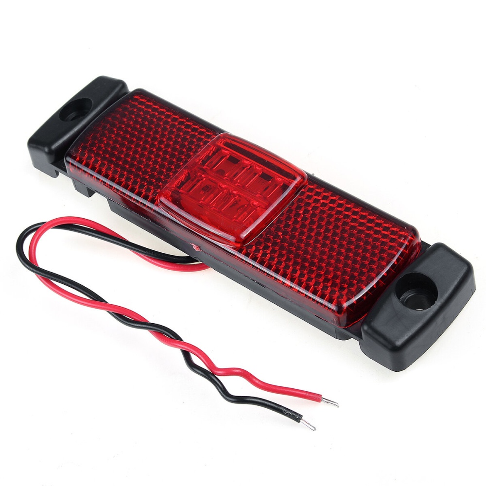 24V Car 4?LED Side Maker Light For Truck 8W 6000K Waterproof - White - Image 2