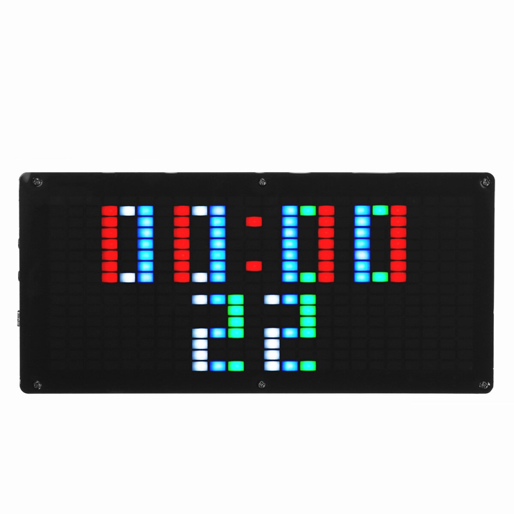 Assembled LED Music Spectrum Production 2416 Rhythm Flashing Light Parts Light Cube Small Production with Shell - Red