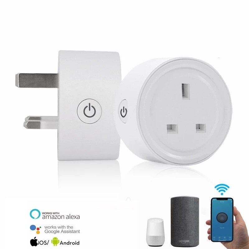 EWelink WIFI UK Plug Smart Socket Mini Switch Voice Control Plug Works with Alexa Google Home - Image 2