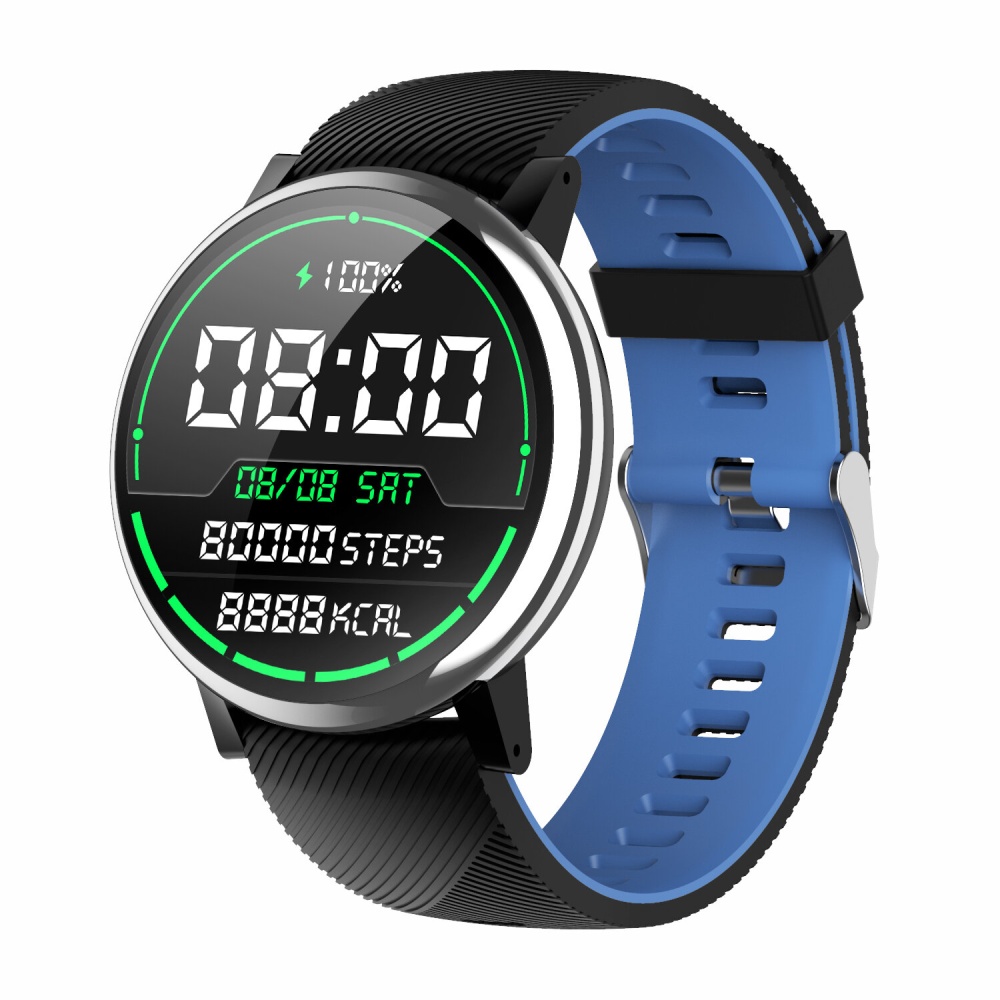 Bakeey G30 Pro 1.3inch Full Touch Screen Heart Rate Blood Pressure Oxygen Monitor Weather Push Smart Watch - NO.2 - Image 2