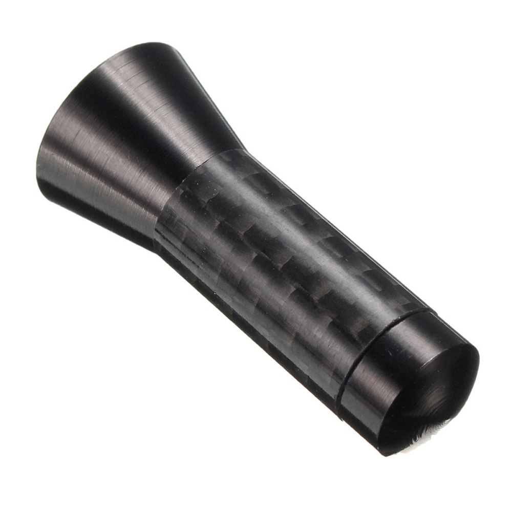 3.5cm 1.38 Inch Universal Black Mini Carbon Fiber Short Stubby Aerial Car Antenna - Image 2