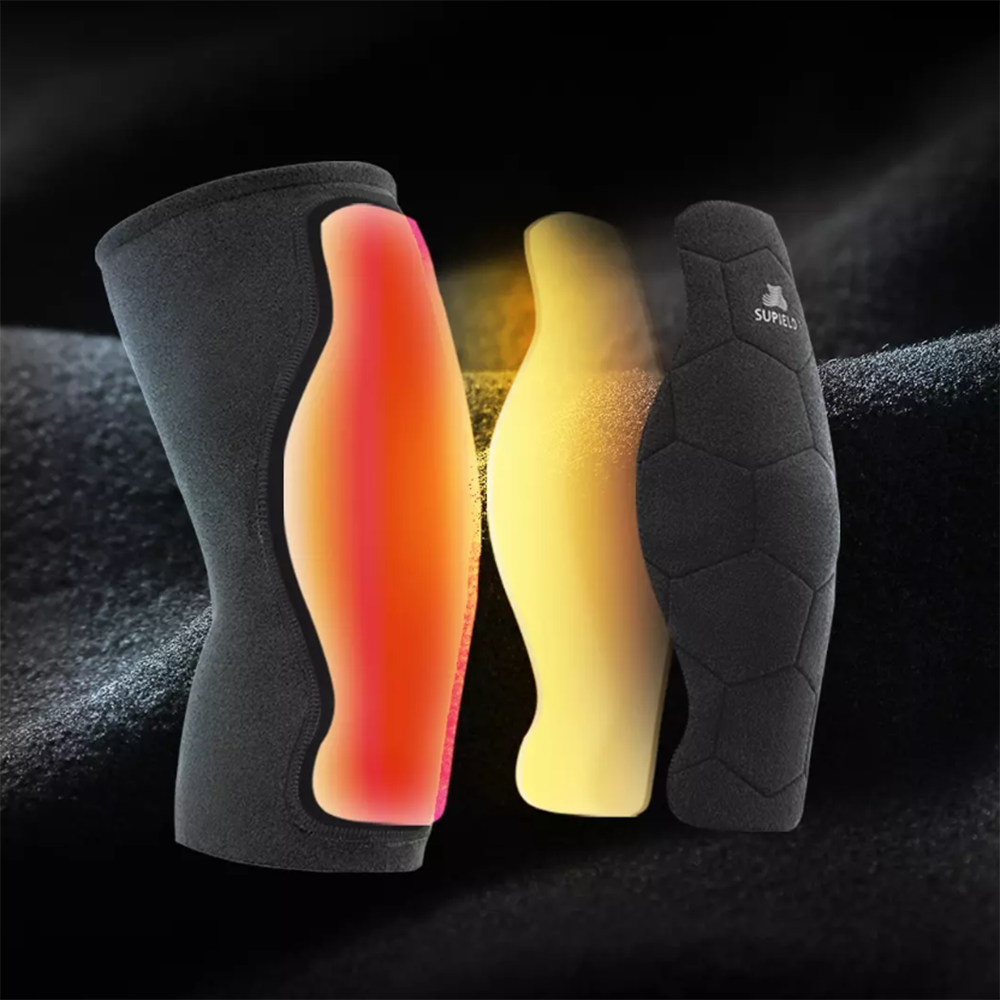 SUPIELD Aerogel Cold Proof Self Heating Sports Knee Pads Outdoor Sports Warm Knee Protector Kneepad For Arthritis Brace Support from Xiaomi Youpin - - Image 2