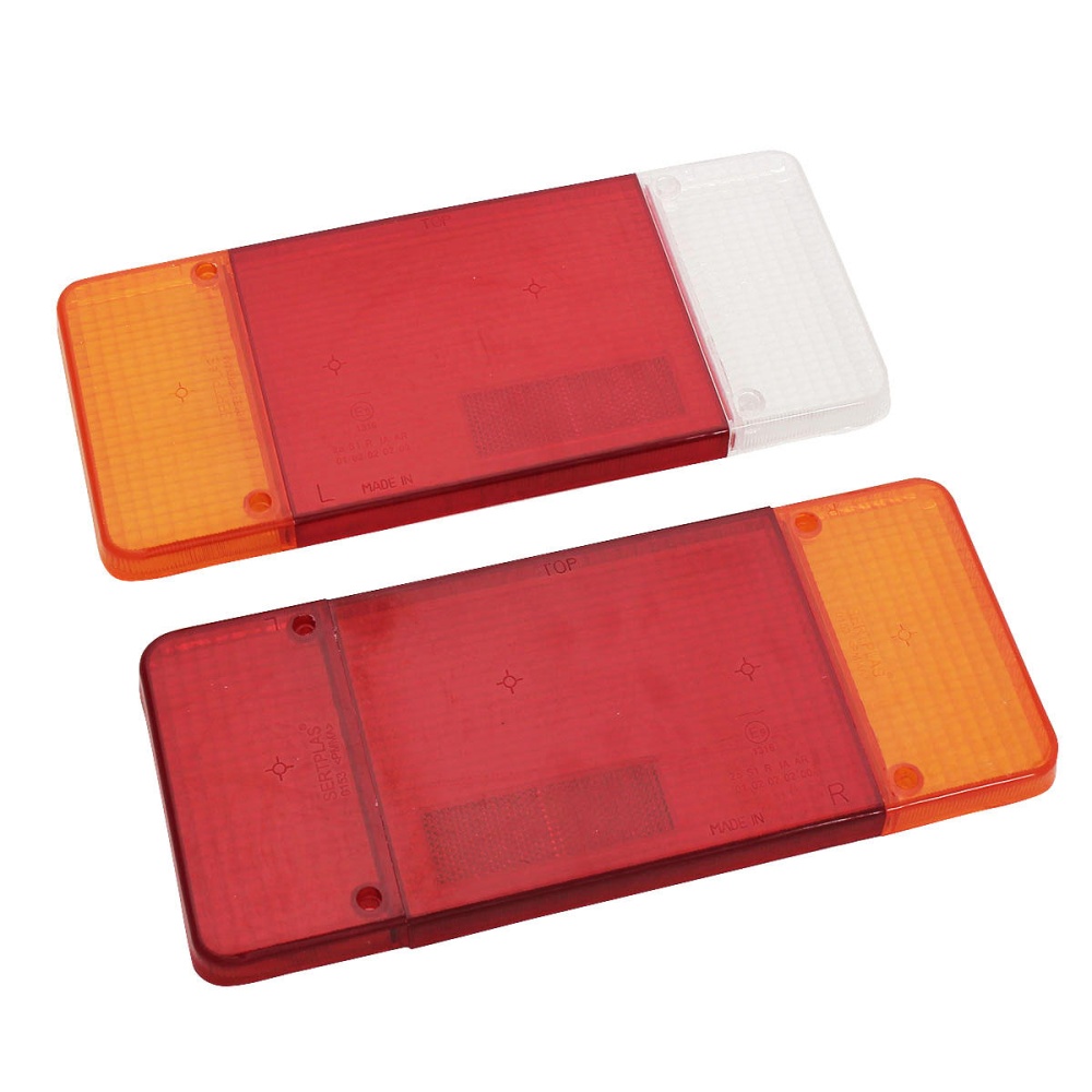 2Pcs Rear Tail Lights Turn Signal Lamps Lenes Covers Plastic Left Right For Iveco - Image 2