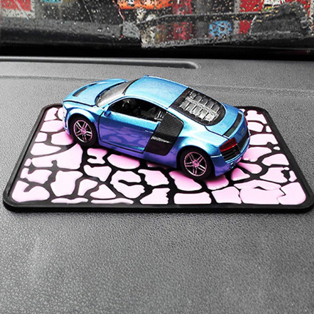 Universal Car Non-Slip Mats Soft Rubber Mat Stone Grain Outlook - Blue - Image 2